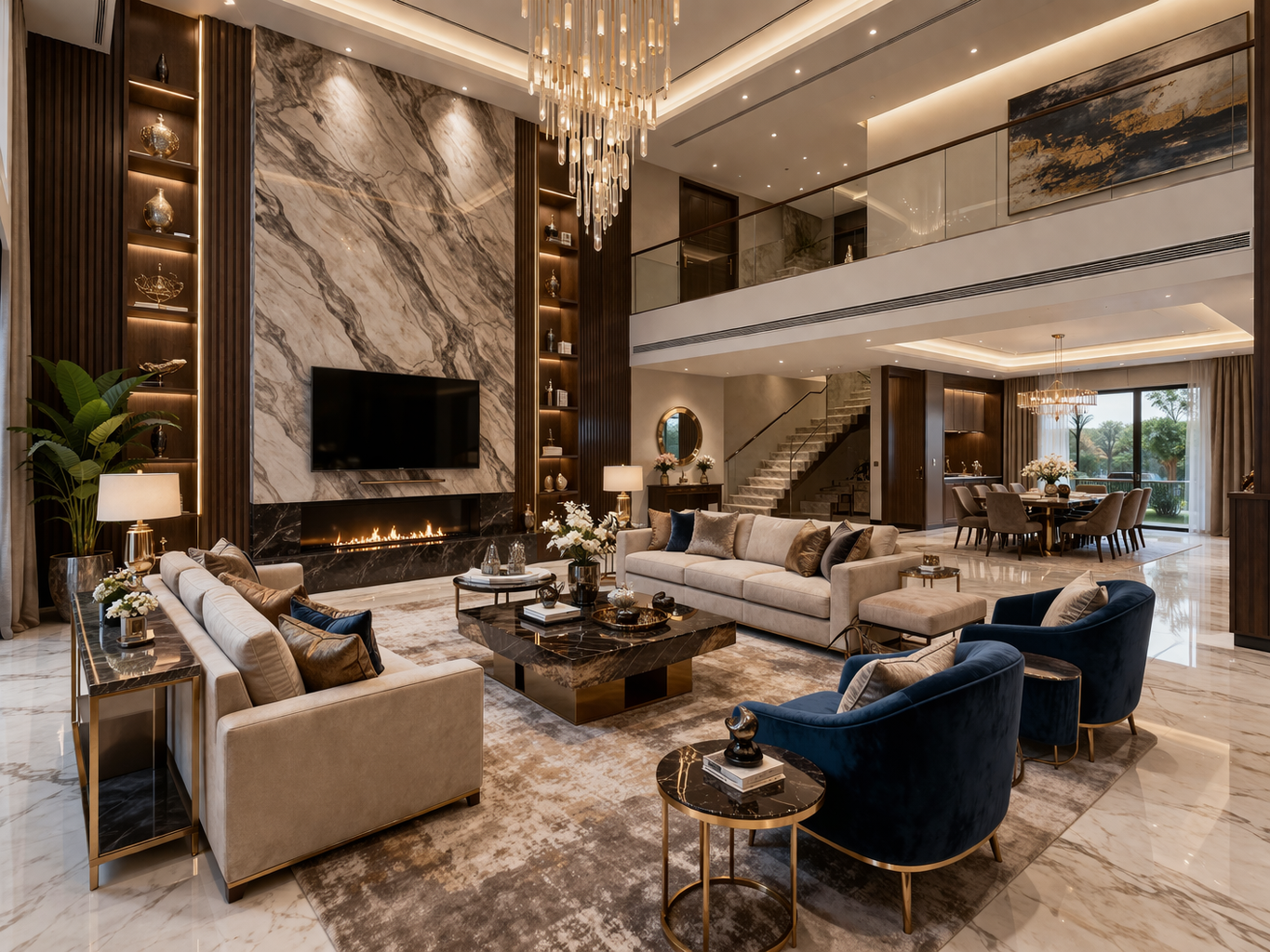 Modern Villa Interiors in Manikonda by SuCasa Lux